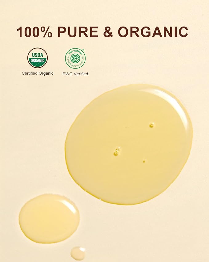 Yoken USDA Organic Jojoba Oil Cold Pressed 8 fl oz, 100% Pure & Natural - Image 2