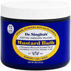 Dr. Singha's Mustard Bath Salts - 8 oz Herbal Bath Soak - Made in USA by DrSinghas