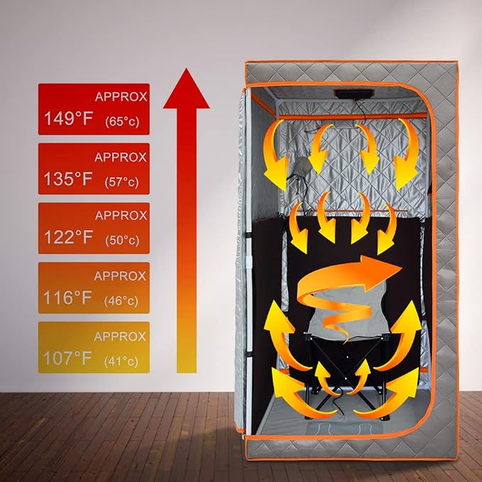 Portable Infrared Sauna, Full Size Far Infrared Sauna, Full Body Personal Home - Image 5