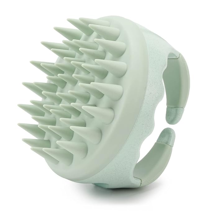 Hair Scalp Massager Shampoo Brush Silicone Scalp Scrubber Head Scrubber by BTYMS