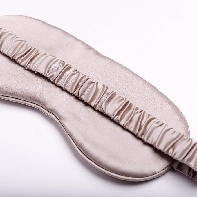 Silk Sleep Mask Light Blocking Luxury 100% Mulberry 19mm Silk Eye Mask Eye - Image 3