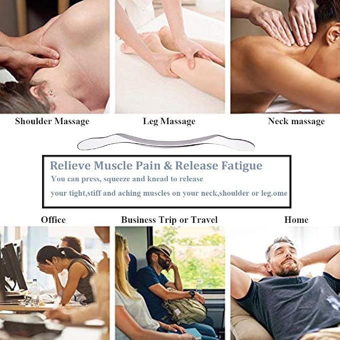 Stainless Steel Gua Sha Scraping Massage Tool - Image 3