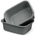 DecorRack 2 Plastic Wash Basins, Large 10 Quart Graduated Bucket, Portable by DecorRack