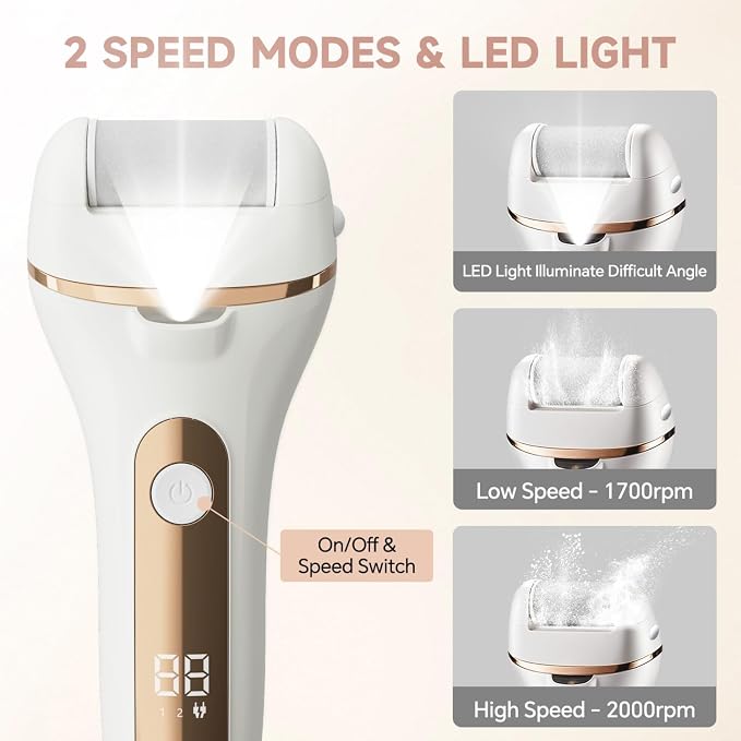 Electric Foot Callus Remover Rechargeable Pedicure Kit - Image 4