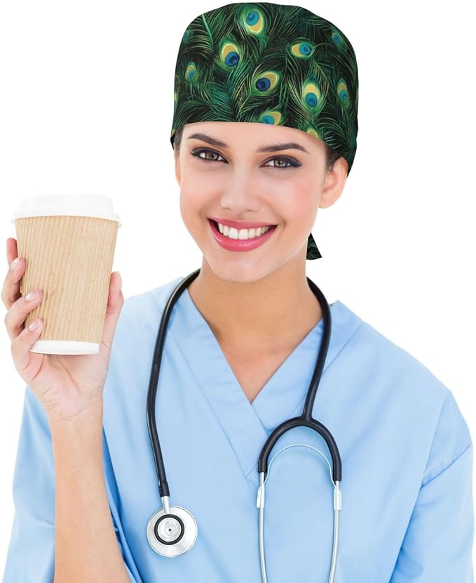 Alligator Ice Cream Working Cap, Scrub Cap - Image 6