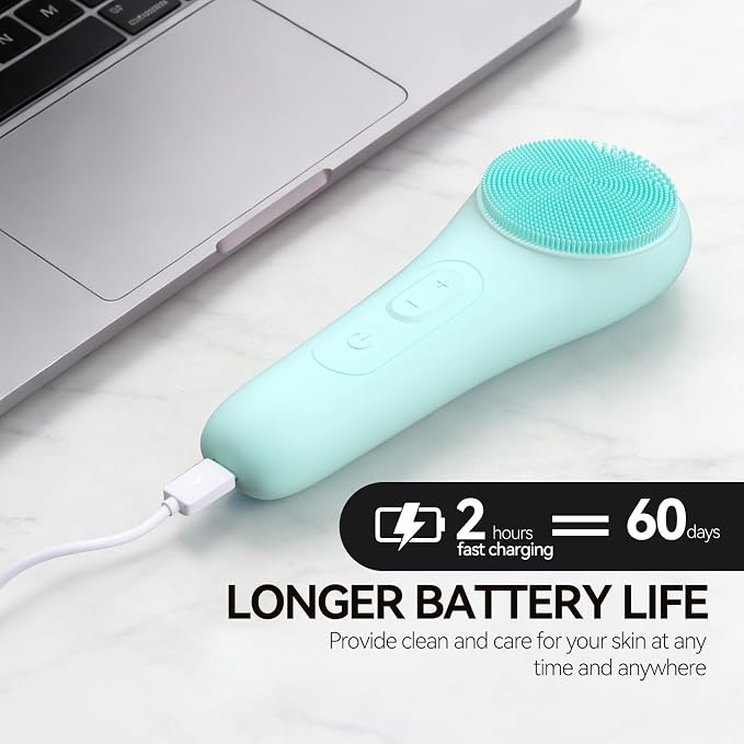 Rechargeable Silicone Facial Cleansing Brush - Image 8