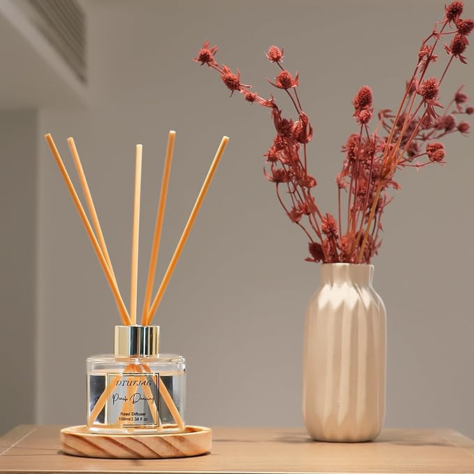 100ml Scent Diffuser with 6 Fiber Sticks, 3.5 oz Reed Diffuser Set Aromatherapy - Image 4