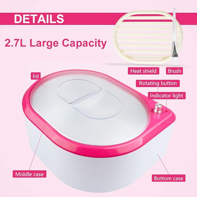 2.7L Paraffin Wax Machine Moisturizing Paraffin Bath Hand Therapy Warmer Kit - Image 2