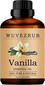 Vanilla Essential Oils, 240ML Pure and Natural Essential Oil by WUVEZRUB