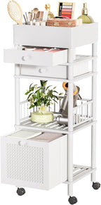 Amazer Bamboo Makeup Organizer Cart - Image 8
