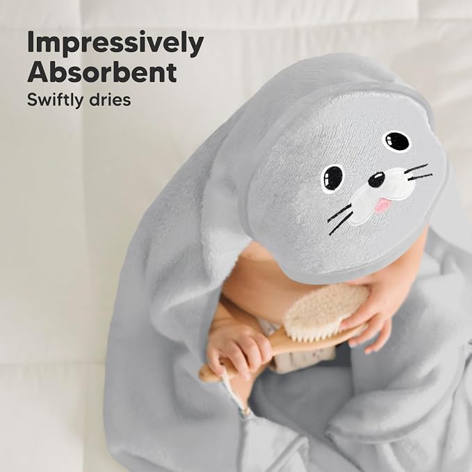 KeaBabies Hooded Baby Towel for Newborn - Image 5