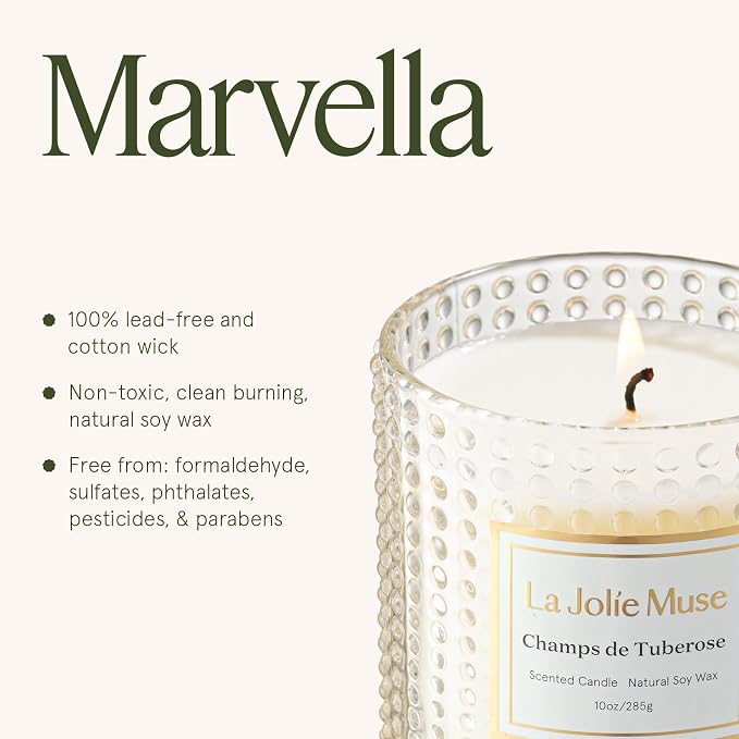 LA JOLIE MUSE Champs de Tuberose Scented Candle - Image 6