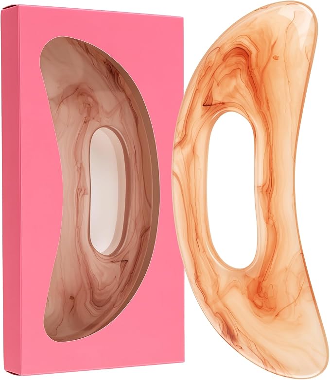 Marble Resin Gua Sha Scraping Massage Tool, Handheld Myofascial Release Tool by Unknown