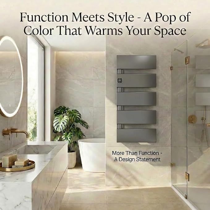 Electric Towel Warmer, Heated Towel Rack - Image 4