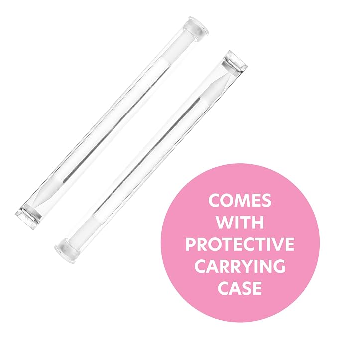 Bona Fide Beauty Glass Cuticle Pusher Set of 2 Manicure Nail Care Tools - Image 5