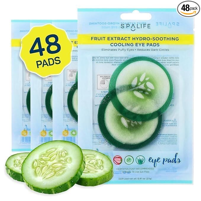 SpaLife Cooling Cucumber Eye Pads | Mothers Day Gifts & Korean Dark Circles & by SpaLife