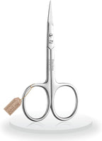 Cuticle Scissors Extra Fine Curved Stainless Steel Eyebrow Scissors, by ZIZZLON