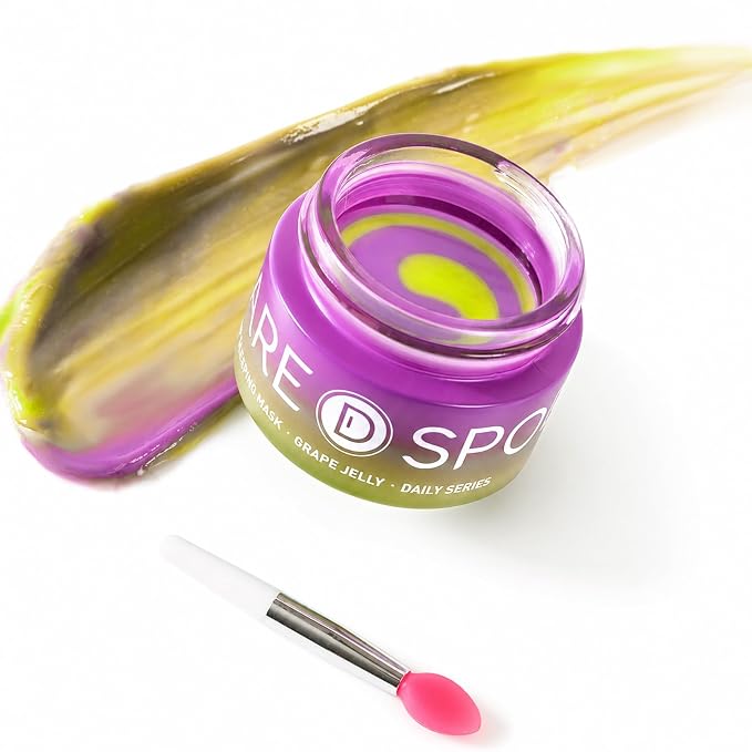 SPODARE Grape Lip Mask, Hydrating Overnight Lip Sleeping Mask, Lip Moisturizer by SPODARE