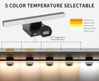 Joossnwell Black Bathroom Vanity Light Fixtures Dimmable 5CCT LED Bathroom - Image 2