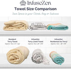 InfuseZen Stonewashed Turkish Bath & Beach Towel –100% Organic Turkish Cotton - Image 8