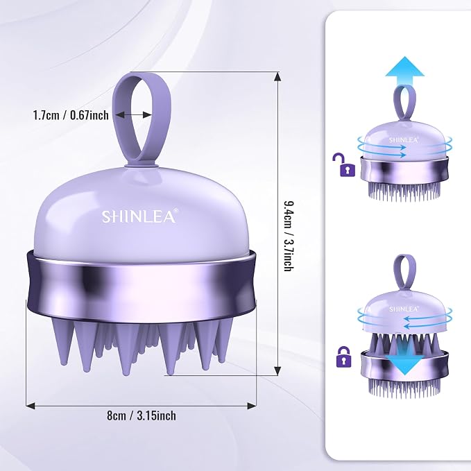 SHINLEA 2 in 1 Scalp Massager Hair Growth, Scalp Scrubber - Image 5