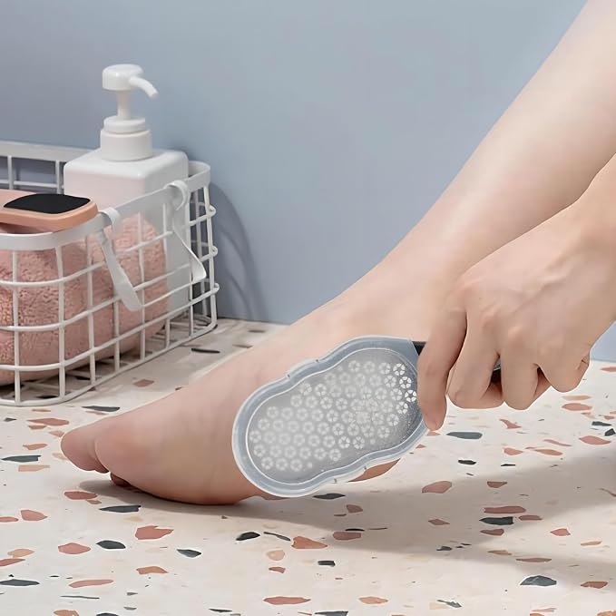 2 Pcs Foot Files with Skin Catcher, Stainless Steel Foot Rasp Callus Remover - Image 6