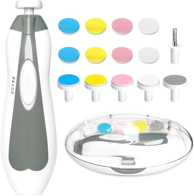 Qunlions life Baby Nail Trimmer Electric, 6 in 1 Baby Nail File Clippers Infant by Qunlionslife
