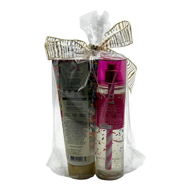 Bath & Body Works MILK BAR BIRTHDAY CAKE Fine Fragrance Mist & Body Cream 2pc - Image 2