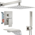 Midanya Shower System with Tub Spout, Bathtub Shower Faucet Set with Square by Midanya