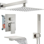 Midanya Shower System with Tub Spout, Bathtub Shower Faucet Set with Square by Midanya