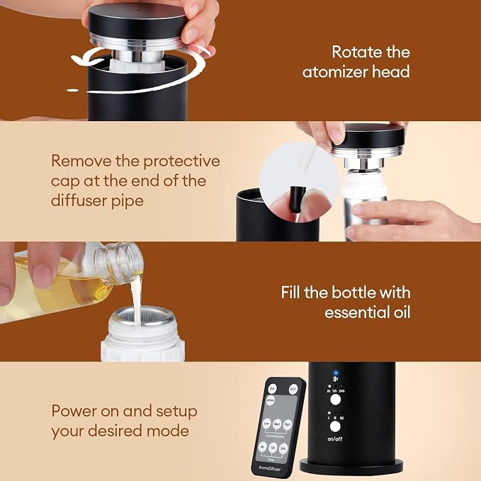 Waterless Scent Diffuser Starter Kit: 100ml Cordless Rechargeable APP Smart - Image 5
