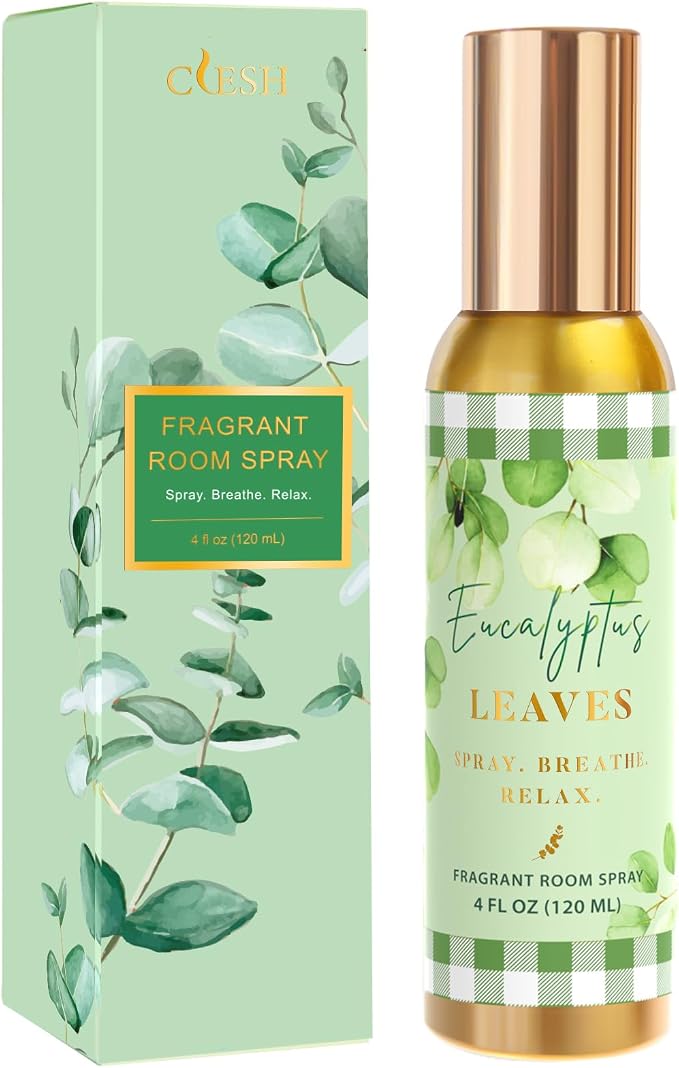 Room Spray, Eucalyptus Leaves, 4 fl oz, Air Freshener by CLESH