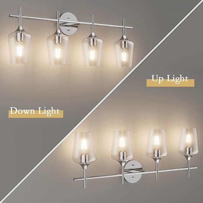 Ralbay Chrome Bathroom Vanity Light - Image 3