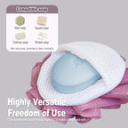 3 Pack Bath Loofah Shower with Soap Bags, Dual-Use Exfoliating Bath Sponges - Image 3