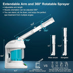 DENFANY Hair Steamer Facial Steamer 2 in 1 – Nano Ionic Steam - Image 6