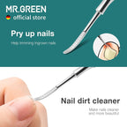 MR.GREEN Multi-Function Nail Care Tools Cuticle Pusher Nail Dirt Cleaner Double - Image 4