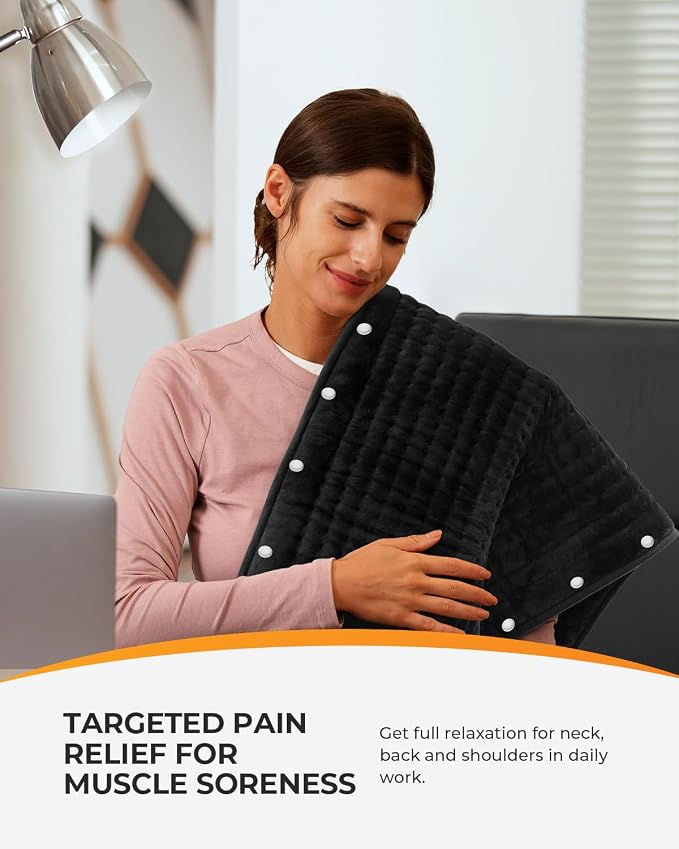 CooCoCo Large Heating Pad for Back Pain Relief, FSA Eligible Foot Warmer - Image 2