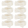 Ondder Spa Headband for Washing Face 8 Pack Beige Skincare Headbands for Women by Ondder