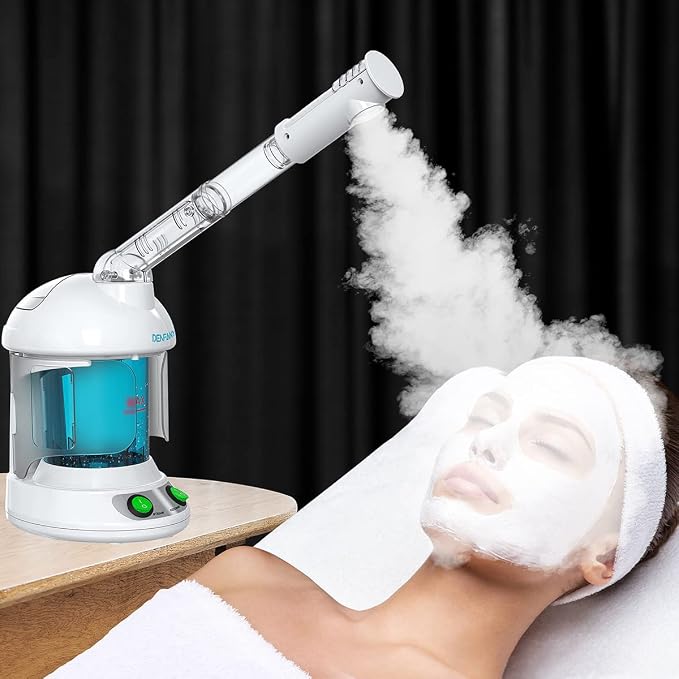 DENFANY Hair Steamer Facial Steamer 2 in 1 – Nano Ionic Steam - Image 3