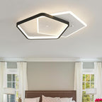 Shine LUEST Modern LED Ceiling Light Fixture Dimmable Black Flush Mount Ceiling - Image 7