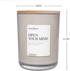 Carolina Open Your Mind Scented Candle, 16 oz Sandalwood & Amber Scented - Image 4