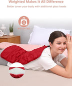 Comfytemp Weighted Heating Pad for Back & Period, 12x24 Extra Large Electric - Image 3