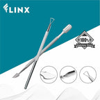 FLINX Metal Cuticle Pusher Tool 4 Pcs Nail Manicure Tools Nail Tᴏols - Image 7