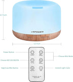 URPOWER 500ml Aromatherapy Essential Oil Diffuser Humidifier Room Decor Lighting - Image 2