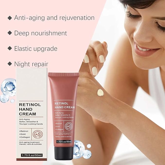 Retinol Hand Cream Anti Aging, Enriched - Image 8
