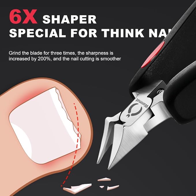 Toe Nail Clipper for Ingrown or Thick Toenails, Toenails Trimmer and - Image 2