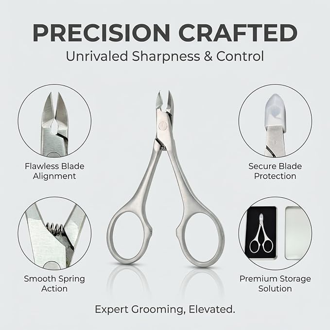 Cuticle Trimmer Nipper, Stainless Steel Cuticle Clipper - Image 6