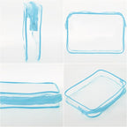 Tbestmax 10 Pack Clear Cosmetic Bags Makeup Bags Portable Waterproof TSA - Image 4