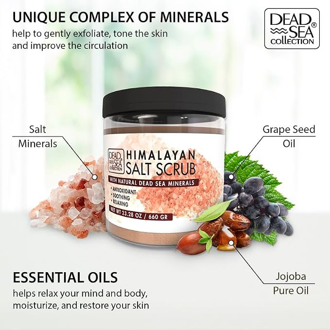 Dead Sea Collection Himalayan Salt Scrub – Exfoliating Body Scrub - Image 2
