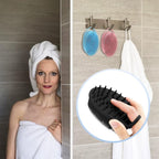 2 in 1 Silicone Body Scrubber Shampoo Brush, Shower Body Scrubber, Silicone - Image 4